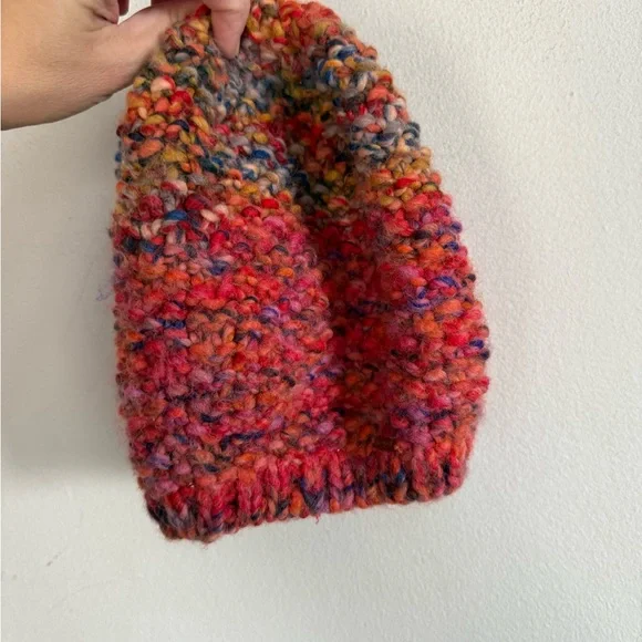 Free People Womens Rare Multi Knit Beanie Hat, OS - Picture 5 of 5